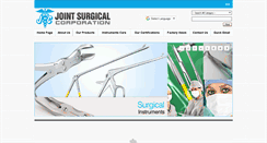 Desktop Screenshot of jointsurgical.com