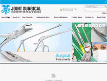 Tablet Screenshot of jointsurgical.com